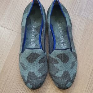 Rothy's Women's Camouflage Flats - Green and Blue Accents